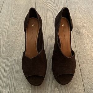 Leifsdottir brown suede shoes NWOT size 39